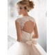 luxusní svatební šaty krémové Rebecca M