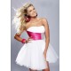 krátké společenské šaty růžovo-bílé Victoria - barvu možno navolit