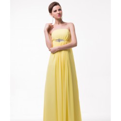zářivé žluté společenské plesové šaty Suzan S-M