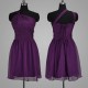 krátké fialové společenské šaty na jedno rameno Petrona S-M