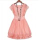 krátké lososové růžové společenské šaty Minnie S-M