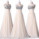 luxusní svatební nebo plesové champagne antické šaty Dorothy XS-M