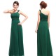 luxusní dlouhé společenské zelené šaty Luna XXXL