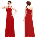 luxusní dlouhé společenské červené šaty Luna XXXL