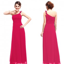 luxusní dlouhé společenské růžové šaty Luna XS