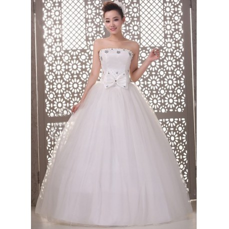bílé tylové svatební šaty Domenica XXL-3XL