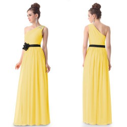 luxusní žluté společenské nebo svatební šaty Flower S