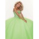luxusní zelené plesové šaty na maturitní ples Divona S-M