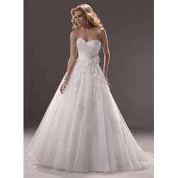 luxusní bílé svatební šaty Tamara S-M
