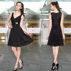 krátké černé společenské šaty Suzie XS, S