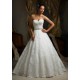 luxusní svatební krémové krajkované šaty Bella  M-L