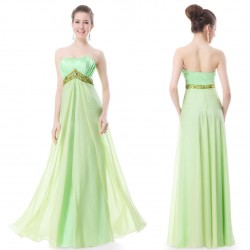 dlouhé zelené společenské šaty Gabriela M