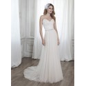 krémové krajkované svatební šaty s tylovou sukní Sofia XS-S