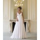 luxusní bílé antické svatební šaty na ramínka Alicia 4XL-5XL