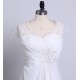 antické krémové svatební šaty s krajkovými ramínky Lola 4XL-5XL, 6XL-7XL