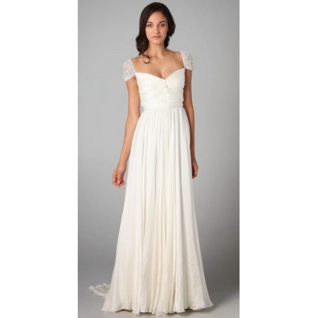 antické svatební šaty krémové Alexandra XS