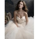 krémové tylové svatební šaty s bohatou sukní Donatella L-XL